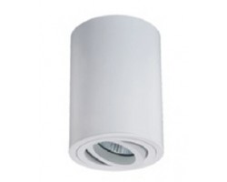 Foco superficie redondo φ85*110mm orientable Blanco para Lámpara GU10/MR16