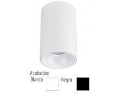Foco LED superficie Redondo S15 12W UGR<19 Blanco ó Negro