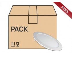 Downlight panel LED Redondo 225mm 18W serie ECO Pack, desde 3,60€/Ud.