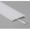 Difusor Opal plano para perfil Aluminio Anodizado PS3312, barra de 3 Metros