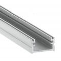 Perfil Superficie aluminio anodizado 16x11mm para tiras LED, barra 2 Metros