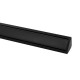 Perfil Angulo aluminio anodizado Negro 19x19mm para tiras LED, 6 mts (2 barras 3 Metros)