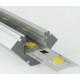 Perfil Angulo aluminio anodizado 19x19mm para tiras LED, 6 mts (2 barras 3 Metros)