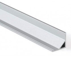 Perfil Aluminio Angulo 16x16mm. para tiras LED, barra 2 Metros