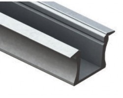 Perfil Aluminio Empotrar LINE 24x14mm. para tiras LED, barra 2 Metros