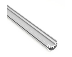 Perfil Redondo aluminio  lacado Blanco 19,7mm para tiras LED, barra 2 Metros