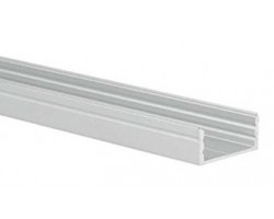 Perfil Aluminio Superficie 23,5x10mm. para tiras LED, barra 2 metros