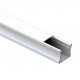 Perfil Aluminio Superficie LINE 17,5x14mm. para tiras LED, barra de 3 Metros 
