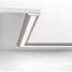 Perfil Aluminio Superficie ECO 52,2x7,66mm. para tiras LED, barra de 2 Metros - Completo -