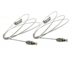 Suspensión 2 cables acero para perfil LED PR2117EK2M