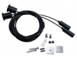 Suspensión Universal Negra con cable 4mm para perfil LED