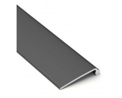 Visera Reflector Negra Perfil Redondo aluminio 19,7mm PR2015AN, barra de 2 metros