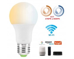 Lámpara LED Standard E27 12W CCT Wifi, para Smartphone y control voz