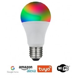 Lámpara LED Standard E27 9W SMART Wifi, para Smartphone y control voz