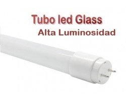 Tubo LED T8 1500mm Cristal 22W Blanco Cálido ALTA LUMINOSIDAD, conexión 1 lado