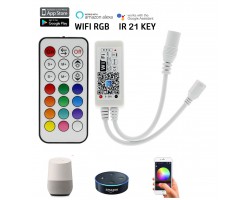 Controlador para tira led RGB 12V/24V wifi para Smartphone y Alexa