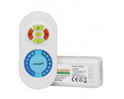Controlador para tira LED CCT (Frío/Cálido) con mando Blanco