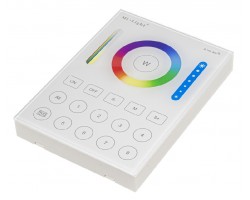 Mando Pared Controlador RF Monocolor, RGB, RGBW, CCT, RGB+CCT. hasta 8 zonas