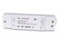 Receptor Controlador Eco para tira LED monocolor, RGB y RGBW 12-36V 4 canales 240-720W