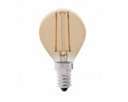 Lámpara LED Esferica Gold E14 2W Filamento