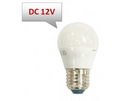Lámpara LED Esferica E27 12V DC 5W Opal