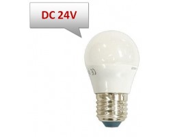 Lámpara LED Esferica E27 24V DC 5W Opal