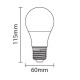 Lámpara LED Standard A60 E27 10W Profesional, Pack 3ud a 1,50€/ud
