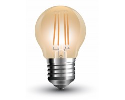 Lámpara LED Esferica Gold E27 2W Filamento