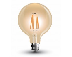 Lámpara LED Globo 125mm Gold E27 4W Filamento 1800ºK