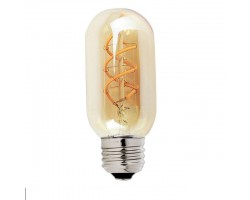 Lámpara LED Tubular T38 Gold E27 4W Filamento Espiral CRI90