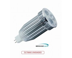 Lámpara LED MR16 9W Blanca Fría, Bridgelux L