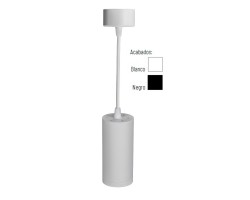 Lámpara Colgante Redonda Aluminio H130 con p/lampara GU10, 1,5 mt. cable y florón