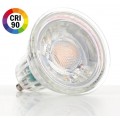 Lámpara LED GU10 COB Cristal 6W 40º Retro CRI90
