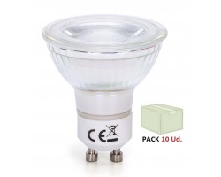 Lámpara LED GU10 COB Cristal 7W 38º Retro, Caja 10 ud x 3,60€/ud