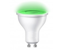 Lámpara LED GU10 SMD 8W 60º Verde, caja 10ud x 3,40€/ud