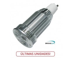 Lámpara LED GU10 9W, Banca Fría, Bridgelux