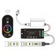 Controlador para tira LED RGB 432W 12V/24V con mando Touch Negro