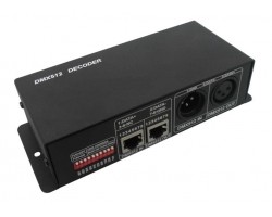Controlador Decodficador DMX 512 3 canales DC12-24v 4A por canal
