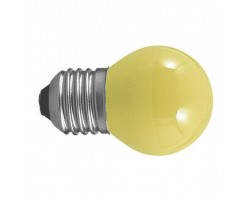 Lámpara LED Esferica E27 2W Amarilla