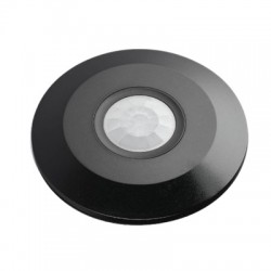 Detector de Movimiento IR y crepuscular Superficie Techo 360g IP20 Negro