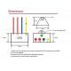 Protector LED contra sobretesión 16A Clase I IP67 con indicador luminoso