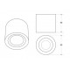 Foco superficie redondo φ95*90mm orientable para Lámpara GU10/MR16, Blanco ó Negro