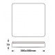 Plafón LED superficie Cuadrado 300x300mm Blanco 18W CCT