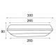 Plafón LED superficie Cuadrado 18W IP66 CCT seleccionable