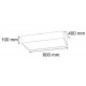 Plafón LED superficie Rectangular 600x400mm Negro 48W