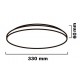 Plafón LED superficie Redondo 330mm Blanco 18W