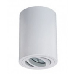 Foco superficie redondo φ85*110mm orientable Blanco para Lámpara GU10/MR16