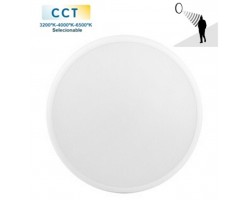 Plafón LED superficie Redondo 18W IP65 CCT seleccionable con Sensor