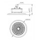 Campana LED UFO Compacta 151W IP69 5000ºK IRC-96, ideal industria Alimentación