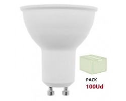 Lámpara LED GU10 SMD 7W 110º, Caja de 100 ud x 1,82€/ud